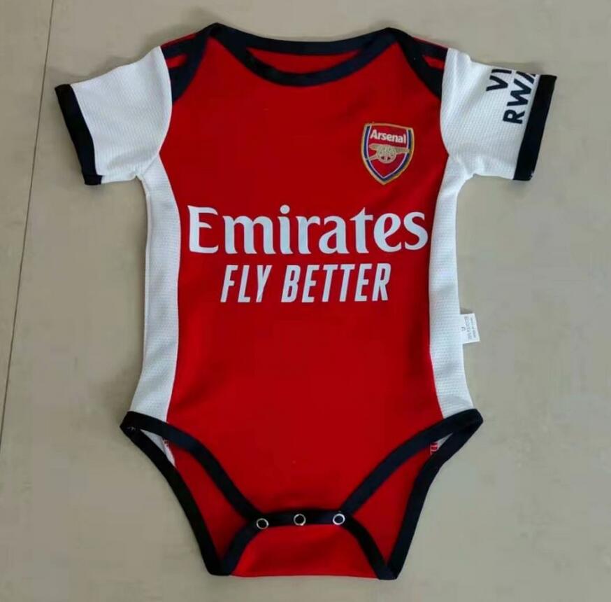 2021/22 Arsenal Home Infant Soccer Jersey Little Baby Kit